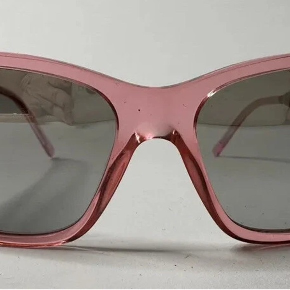 Burberry NWOT Designer Statement sunglasses women pink silver Barbie style - Picture 15 of 15